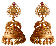 SYRANDRI DESIGN EARRING1697-14(CHETTINAD DESIGN JIMMIKKI) 