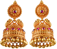 SYRANDRI DESIGN EARRING1699-14(CHETTINAD DESIGN JIMMIKKI) 