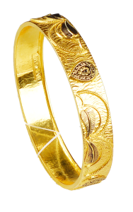 THANMAY BB 2121-14(KERALA DESIGN GOLD BANGLE) 