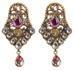 SYRANDRI EARRINGS  0503-13(ANTIQUE DESIGN STUD) 