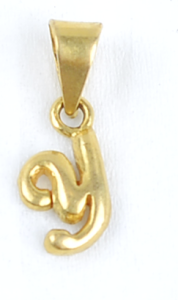 SING P 6227-04 ( Singapore design gold pendant with stone)