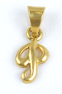 SING P 6233-04 (  Singapore design gold pendant with stone )
