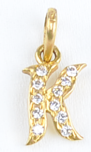 SING P 3579-05 (   Singapore design gold pendant with stone )