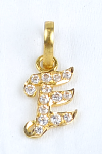 SING P 4383-08 (  Singapore design gold pendant with stone )