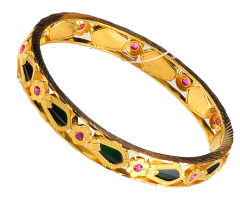 POURVIKA BBT(TRADITIONAL GOLD BANGLE WITH PALAKKA)