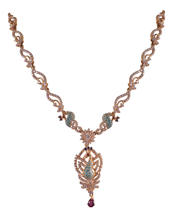 Rose design gold necklace shop