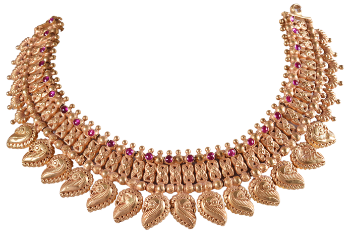 Syrandri Explore Chettinad Design Gold Necklace