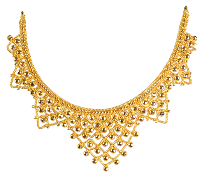 PURABHI N 9203 12 CALCUTTA DESIGNS IN GOLD NECKLACE