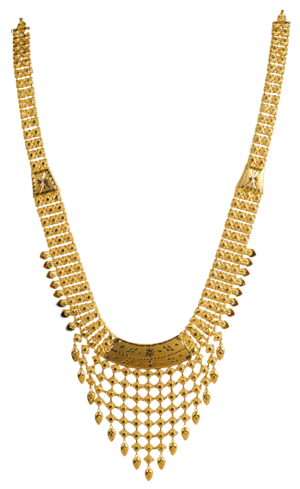 THANMAYI N 9254 12 BENGALI DESIGN GOLD NECKLACE