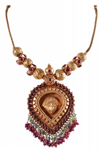 Syrandri  N 3290-13(chettinadu deisgn gold necklace)