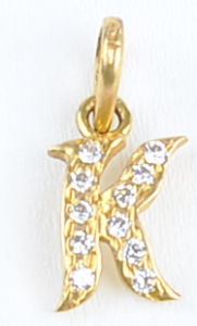 SING P 3579-05 (   Singapore design gold pendant with stone )