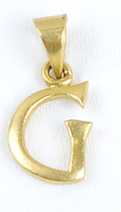 SING P 9430-09 ( Singapore design gold pendant with stone )